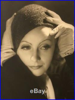 11x14 Silver Gelatin Greta Garbo Clarence Bull Vintage Mata Hari Photo Stamped