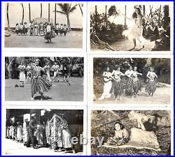 12 Vintage Hawaii Hula Girl Photo 1940's