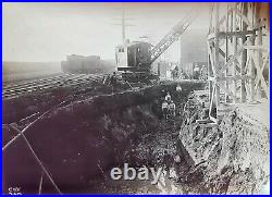 12 Vintage Photos 1914 Construction of Cleveland Youngstown Ohio Railroad C&Y