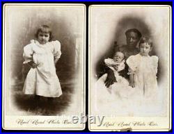 1800s Texas ID'd Black Woman, African American Nurse & White Children Photo