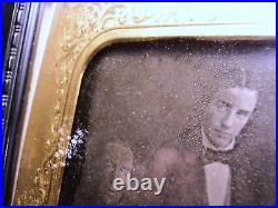 1850s Ambrotype Family Portrait Photo in Original Frame