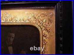 1850s Ambrotype Family Portrait Photo in Original Frame