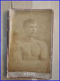 1880s CUBAN BODYBUILDER FONT BEEFCAKE GAY INTEREST CABINET ORIGINAL Photo 599