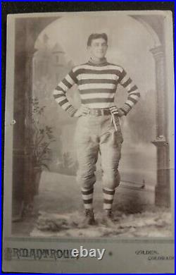 1890's Football Cabinet Card Photo Armantrout