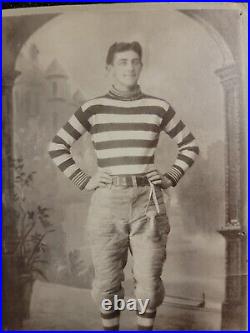 1890's Football Cabinet Card Photo Armantrout