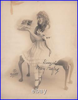 1910s Mary Pickford Signed Autograph Silent Vintage ORIG ACTRESS Photo 744