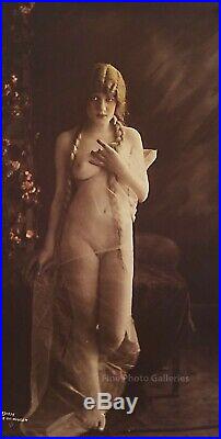 1919 Original Female Nude By Charles Gilhousen Vintage Silver Gelatin Photo Art