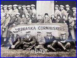 1920 NEBRASKA CORNHUSKER Footballer Huskers RARE black and white Photo name list