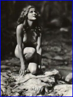1920s Original EDWIN BOWER HESSER Female Nude JEANETTE LOFF Silver Gelatin Photo