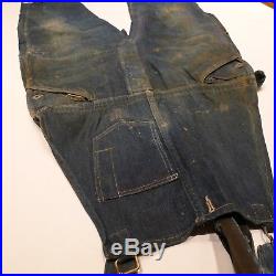 1930's Vintage Overalls fromThe Boss Overall's with original printed patch sti