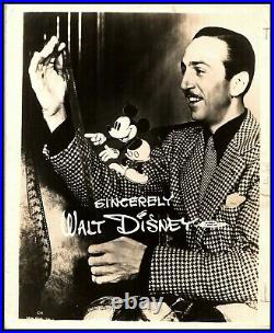 1930's WALT DISNEY Famous Cartoonist Mickey Mouse PORTRAIT ORIG PHOTO 610