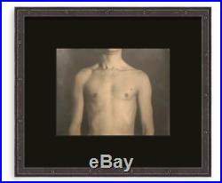 1930s Early 2 PRINTS BEAUTIFUL Academic Male Nude Fine Art SMOOTH MUSCLE Pose