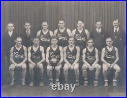1931 Knights Of Pythias Basketball Team Freeville New York Robinson Photograph