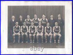 1931 Knights Of Pythias Basketball Team Freeville New York Robinson Photograph