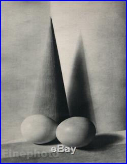 1931 Vintage PAUL OUTERBRIDGE Modernist Cone Egg Still Life Photo Art Deco 16X20