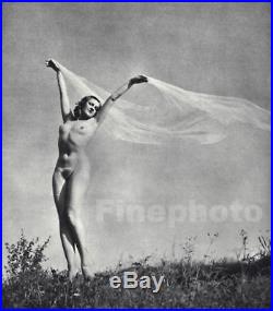 1933/1966 Original Female Nude By Karel Hajek Vintage Silver Gelatin Photograph