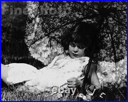 1933 Original LITTLE GIRL & PARASOL Hungary France Photo Art By NORA DUMAS 11x14