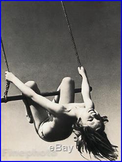 1935 Vintage FEMALE NUDE Trapeze Circus Photo Art, ANDRE STEINER 16x20 Frame Rdy
