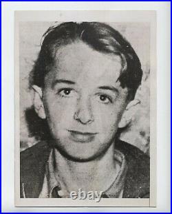 1937 Original Seattle Juvenile Photo Detention Mickey Barton Stab Father Vintage