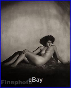 1938 Vintage Art Deco FEMALE NUDE England Large Photo Gravure WALTER BIRD Rare