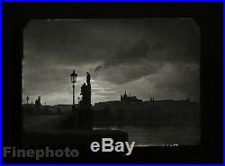 1940/78 JOSEF SUDEK Vintage Czech Photo Gravure Charles Bridge Prague Cityscape