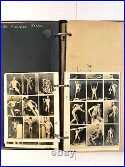 1940s Vintage Scrap book of gay male erotica photo sheets Schuler, Rolando