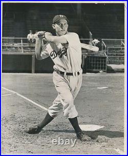 1941 Pete Reiser, Brooklyn Dodgers Batting Champion, Orig Type 1 Photo, 8 x 10