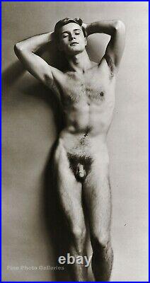 1948 GEORGE PLATT LYNES Male Nude William Christian Miller Duotone Photo 16x20
