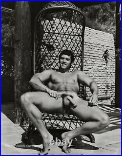 1950s BRUCE BELLAS Of L. A. Vintage Nude Male Bodybuilder Photo Engraving 11X14