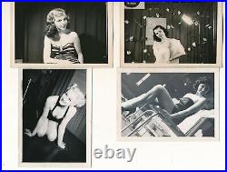 1950s Original Lot of Sixteen Risque Glamour & Bikini Pin-Up Photos Show Girls