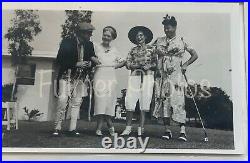 1951 VTG Original FGA Women GOLF Humor Vintage B&W Press Photo Pack Costumes COA