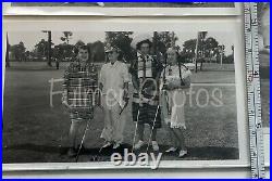 1951 VTG Original FGA Women GOLF Humor Vintage B&W Press Photo Pack Costumes COA