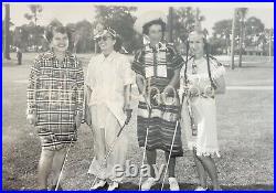 1951 VTG Original FGA Women GOLF Humor Vintage B&W Press Photo Pack Costumes COA