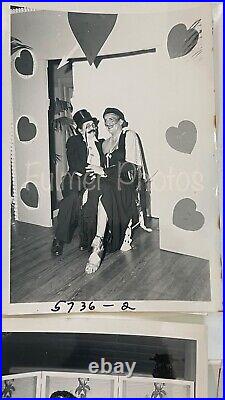 1953 VTG Set 29 Photos Adult Party Original Vintage B&W Photo Pack Costumes COA