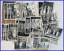 1953 VTG Set 29 Photos Adult Party Original Vintage B&W Photo Pack Costumes COA