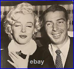 1954 Marilyn Monroe Original Photo Marriage Joe DiMaggio Yankee Stamped