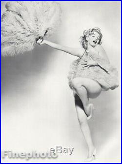 1958 Marilyn Monroe By Richard Avedon Actress Nude w Feathers Vintage Photo Art