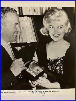 1958 Marilyn Monroe Original Photo Actress Award David Donatello Prince Showgirl