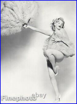 1958 Vintage MARILYN MONROE Nude w Feathers By RICHARD AVEDON Actress Photo Art