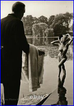 1962 ANN DIXON Female Nude Rich Girl Exhibition RUSSELL GAY Silver Gelatin Photo