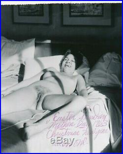 1963 Vintage Nude 8x10 Photo African American Woman in Hotel Signed All in One