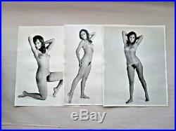 1969 Eighteen VINTAGE NUDE FEMALE PHOTOGRAPHS 11x14 with Photographer Info & Date