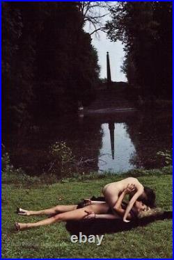 1977 Vintage HELMUT NEWTON Female Nude Women Fashion Garden Lake Photo Art 11X14