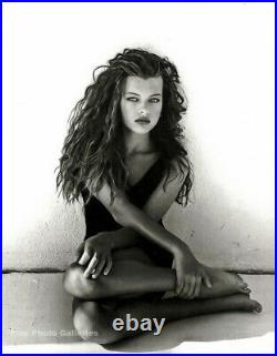 1988 Vintage HERB RITTS Fashion Model MILLA JOVOVICH Actress Duotone Photo Art