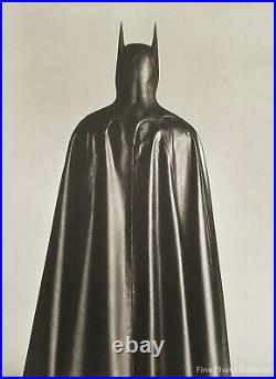 1988 Vintage HERB RITTS Michael Keaton BATMAN Movie Cape Costume Photo Art 16x20
