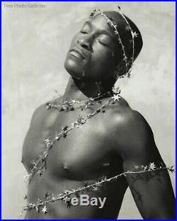 1990s Original Black Male Nude Model By JAY JORGENSEN Silver Gelatin Art Photo