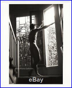 1990s Original Jay Jorgensen Male Nude Man Signed Silver Gelatin Art Photograph