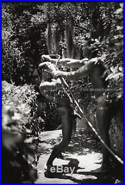 1995 Original Male Nude Water Garden Physique Silver Gelatin Photo Jay Jorgensen