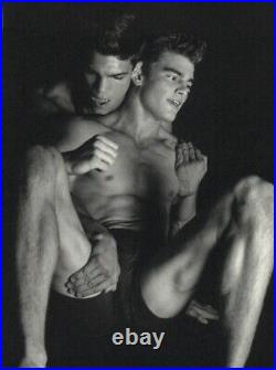 1999 Bruce Weber 2 Male Models Wrestling Hold Art Photo Gravure