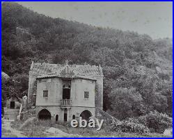 2 Antique Photo Chinese China Canton Hongkong Macau Albumen Building 1887 #04